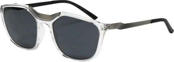 Sportbrille Alpina Fleek transp.silber glänz, Glas schwarz, Kat.3