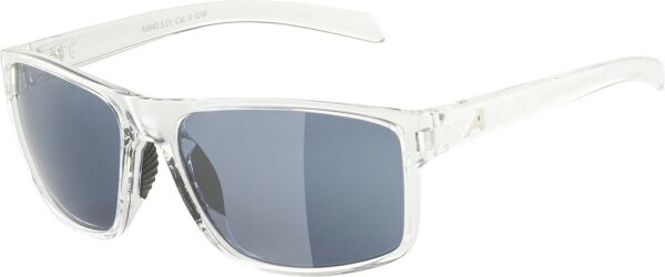 Sportbrille Alpina Nacan I transp.glänz., Glas schwarz versp.,Kat.3