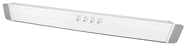 Trägerschiene Unior mit Kabelkanal und Steckdose 990HPC