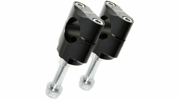 WRP Lenkerklemmung "Pro Clamps" Klemmsatz aus 7075 schwarz, Stand