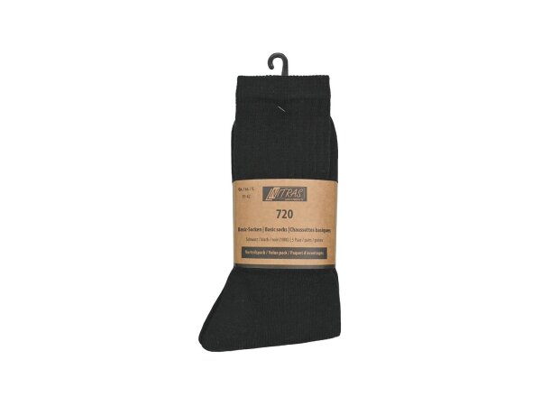 Basic Socken schwarz, Gr. 47 - 50