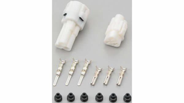 DAYTONA Steckverbindung Stecker Set 3-polig vom Ty weiß