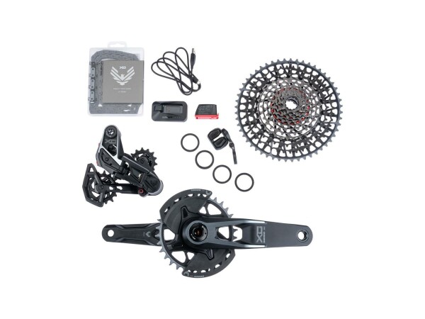 SRAM Schaltgruppen-Set "X0 Eagle AXS Transmission" 165 mm Kurbell