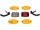 MESSINGSCHLAGER Reflektor Set inkl. Befestigungssc Montageverpack