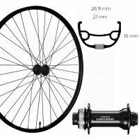 Vorderrad 27,5", Disc Centerlock, schwarz, SE, RIVAL...