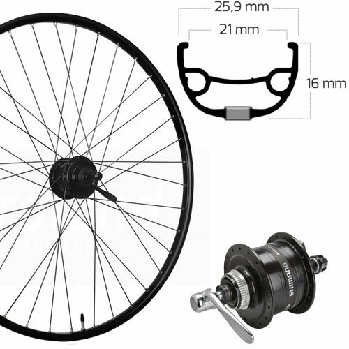 Vorderrad 28", Disc Centerlock, schwarz, SE, RIVAL 21, Aluminium