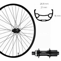 Hinterrad 27,5", Disc Centerlock, schwarz, SE, RIVAL...