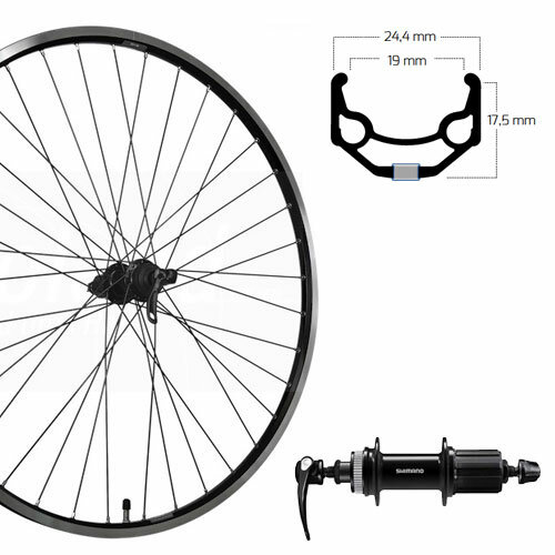 Hinterrad 28", Disc Centerlock, schwarz, SE, ZAC 19, Aluminium, 