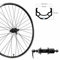 Hinterrad 28", Disc Centerlock, schwarz, SE, ZAC 19,...