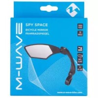 Spiegel Spy Space, rechts, M-WAVE, E-25, Nylon, schwarz, Messing