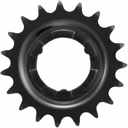 Steckkranz SM-GEAR, 19 Zähne, 2,3mm, schwarz, für Nexus/Alfine G