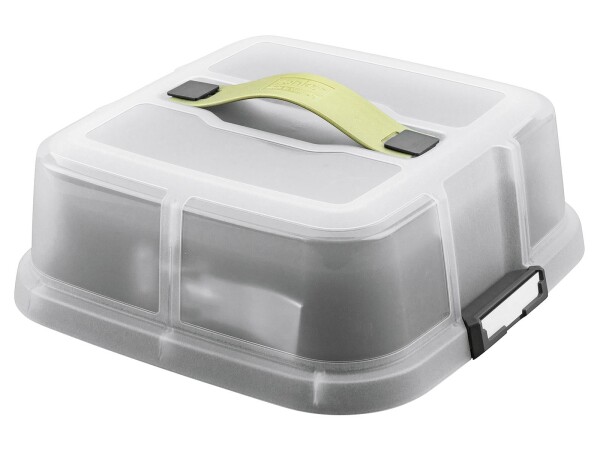ZENKER Springform 24x24cm quadratisch Bake, Click & Go mit Haube und 2 Magnetschildern
