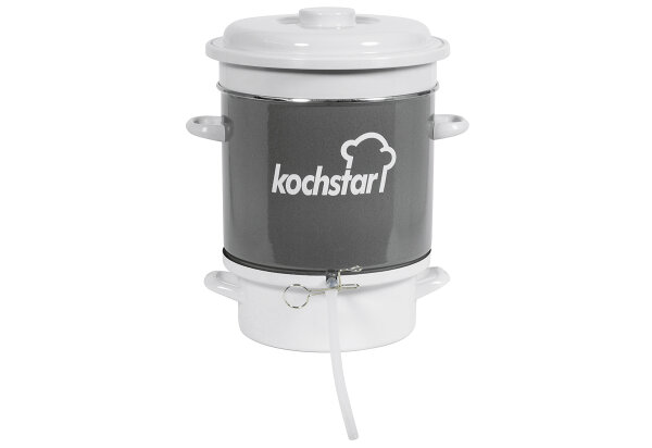 KOCHSTAR Entsafter Ø28cm 8kg für Gas- und Elektroherde grau/weiss
