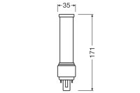 OSRAM DULUX LED D26 9W G24D-3 4000K