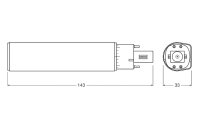 OSRAM DULUX LED D/E18 7W G24Q-2 4000K