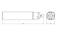 OSRAM DULUX LED D/E18 7W G24Q-2 4000K