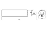 OSRAM DULUX LED D/E26 10W G24Q-3 3000K