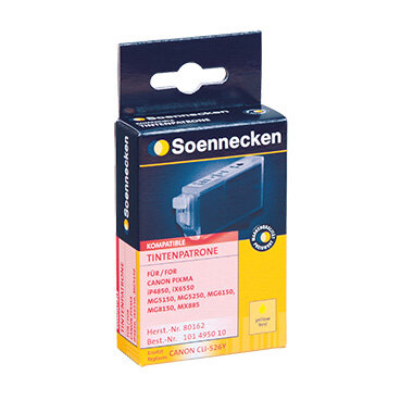 Soennecken Tintenpatrone 80162 Gr.1515 wie Canon CLI526Y gelb