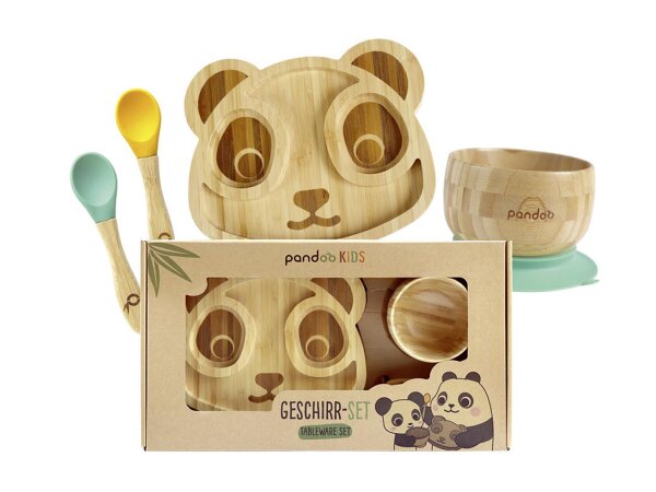 PANDOO Kindergeschirr Set 4 teilig