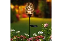 HI LED Solar Gartenstecker aus Metall 12,5x86cm