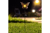 HI LED Solar Gartenstecker Schmetterling 102cm
