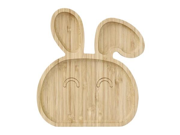 ZELLER PRESENT Snackteller Bambus Hase 23x19,5x1,8cm