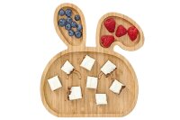 ZELLER PRESENT Snackteller Bambus Hase 23x19,5x1,8cm