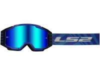 LS2 Crossbrille "Charger Pro" Iridium Vi blau