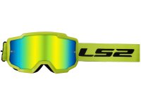 LS2 Crossbrille "Charger" Iridium Visier neongelb