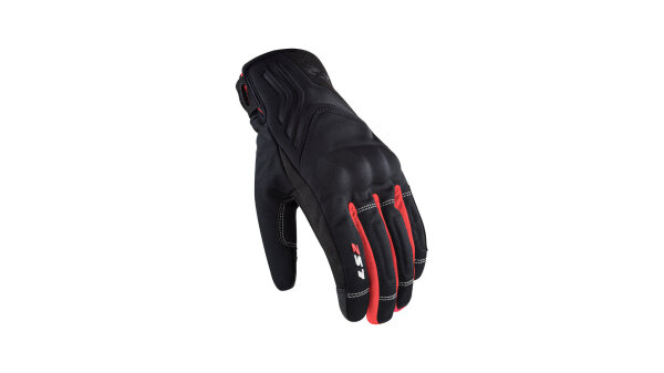 LS2 Handschuh "Jet II Man" Herren, Material: Texti schwarz / rot,