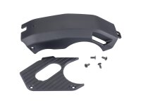 CONWAY Motorabdeckung Kunststoff, schwarz, inkl. S...