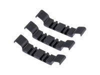 CONWAY Kabelhalter-Set Kunststoff, schwarz, dreite...