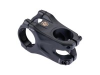 Ergotec Vorbau BASS 6+ GOLD EDITION AHEAD 31,8 - 45mm, 0°, Safety Level 6+, schwarz matt/gold