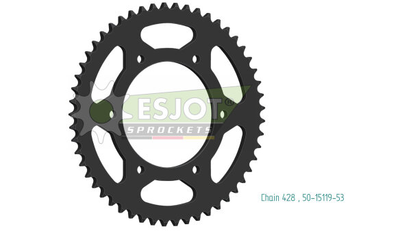 ESJOT Kettenrad "15119" 428, Stahl 53 Zähne