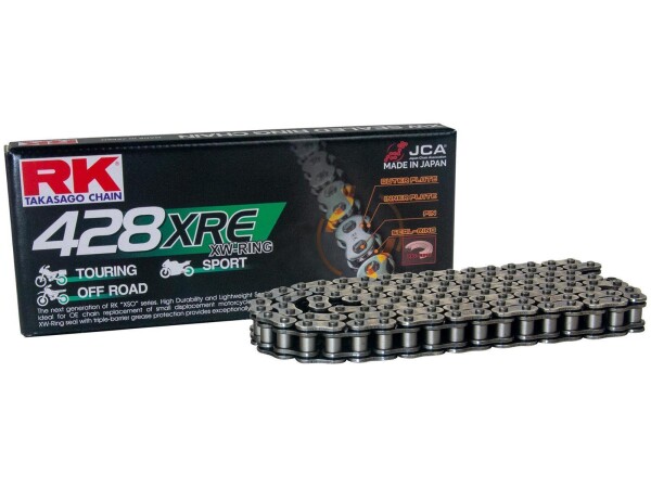 RK Kette "428XRE" 1/2 x 5/16, XW-Ring Kette, Zugkr 124 Glieder, C