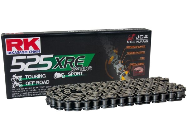 RK Kette "525XRE" 5/8 x 5/16, XW-Ring Kette, Zugkr 120 Glieder, H