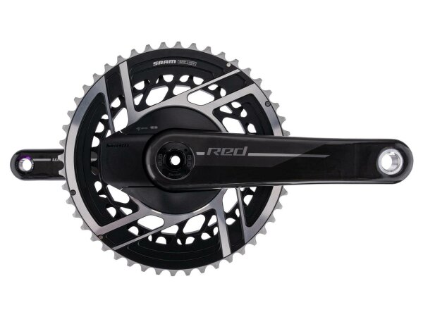 SRAM Kettenradgarnitur Powermeter "Red AXS E1" 2-f 35 / 48 Zähne,