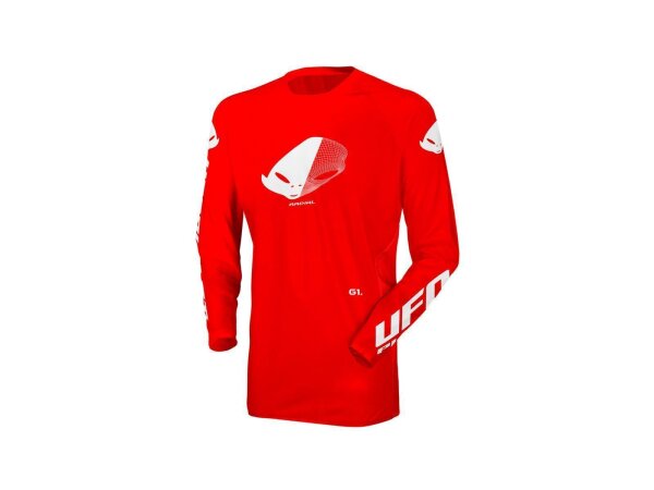 UFO PLAST Jersey "MX Radial" Herren, Material: Pol Gr. M, rot