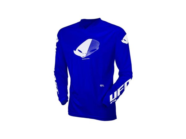 UFO PLAST Jersey "MX Radial" Kinder, Material: Pol Gr. 158, blau