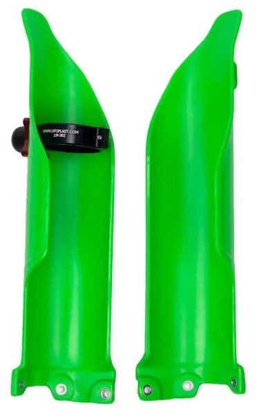 UFO PLAST Gabelprotektor Für Kawasaki-Modelle Aus  grün