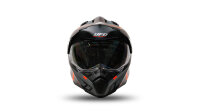 UFO PLAST Endurohelm Aries 2 Helmschale grau / orange Gr. 57 / 58 = M