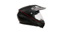 UFO PLAST Endurohelm Aries 2 Helmschale schwarz / rot Gr. 55 / 56 = S