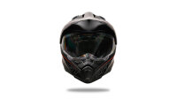 UFO PLAST Endurohelm Aries 2 Helmschale schwarz / rot Gr. 55 / 56 = S