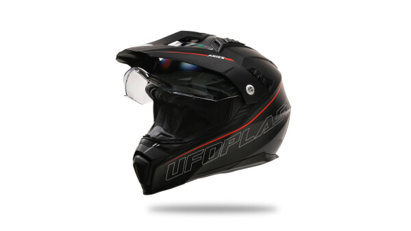 UFO PLAST Endurohelm Aries 2 Helmschale schwarz / rot Gr. 59 / 60 = L