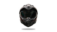 UFO PLAST Endurohelm Aries 2 Helmschale schwarz / rot Gr. 59 / 60 = L