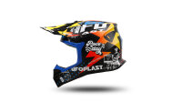 UFO PLAST Kinder-Crosshelm Korey 2 Helm blau / gelb Gr. 49 / 50 = M