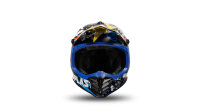 UFO PLAST Kinder-Crosshelm Korey 2 Helm blau / gelb Gr. 49 / 50 = M
