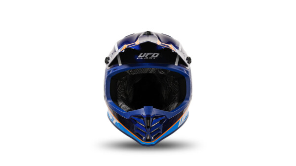 UFO PLAST Kinder-Crosshelm Korey 2 Helm blau / orange Gr. 47 / 48 = S