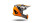 UFO PLAST Kinder-Crosshelm Korey 2 Helm grau / orange Gr. 47 / 48 = S