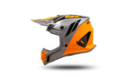 UFO PLAST Kinder-Crosshelm Korey 2 Helm grau / orange Gr. 49 / 50 = M